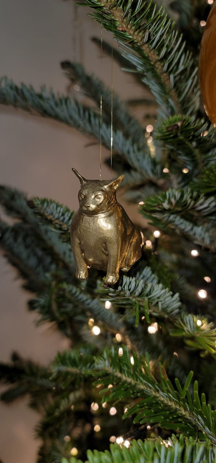 Sphynx Cat Christmas Ornament