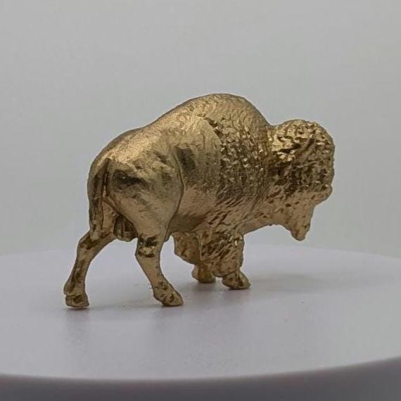 Bison Miniature Figurine