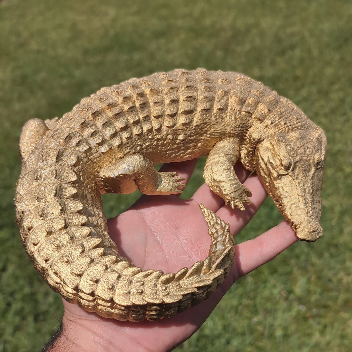 Crocodile Figurine Decoration Cake Topper Sculpture