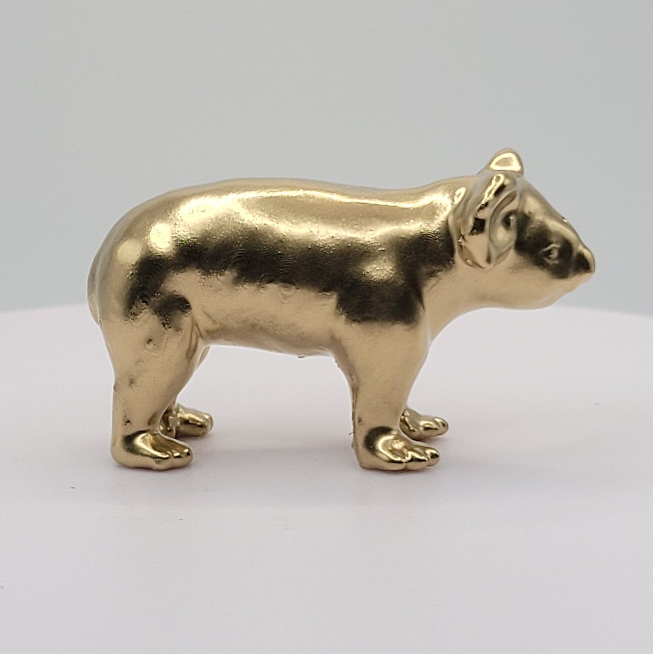 Koala Gold 3D Printed miniature figurine toy small mini trinket decoration totem gold good luck australia