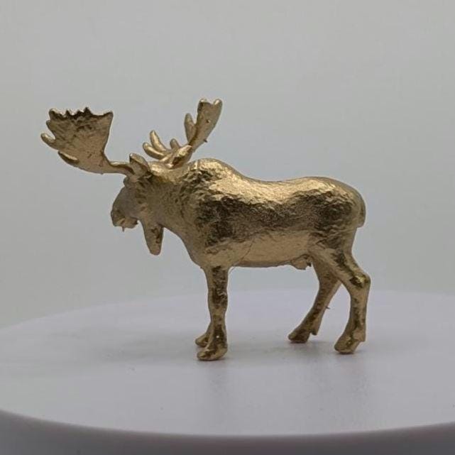 Moose Miniature Figurine