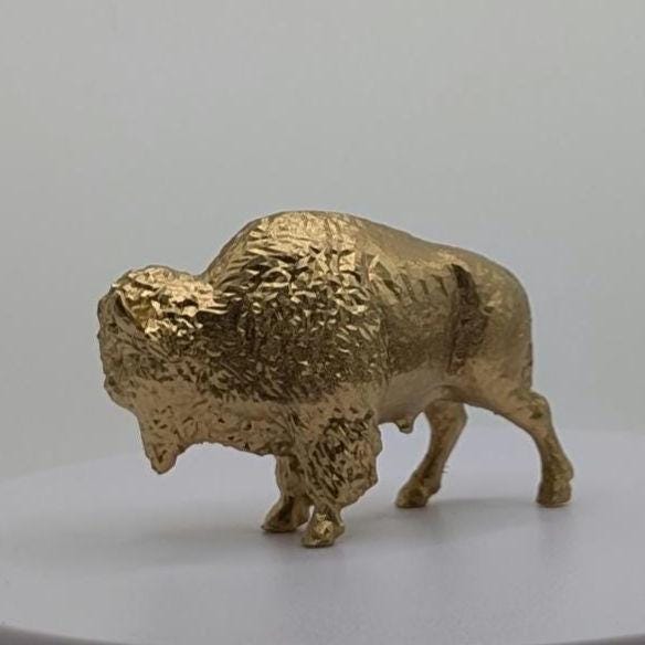 Bison Miniature Figurine