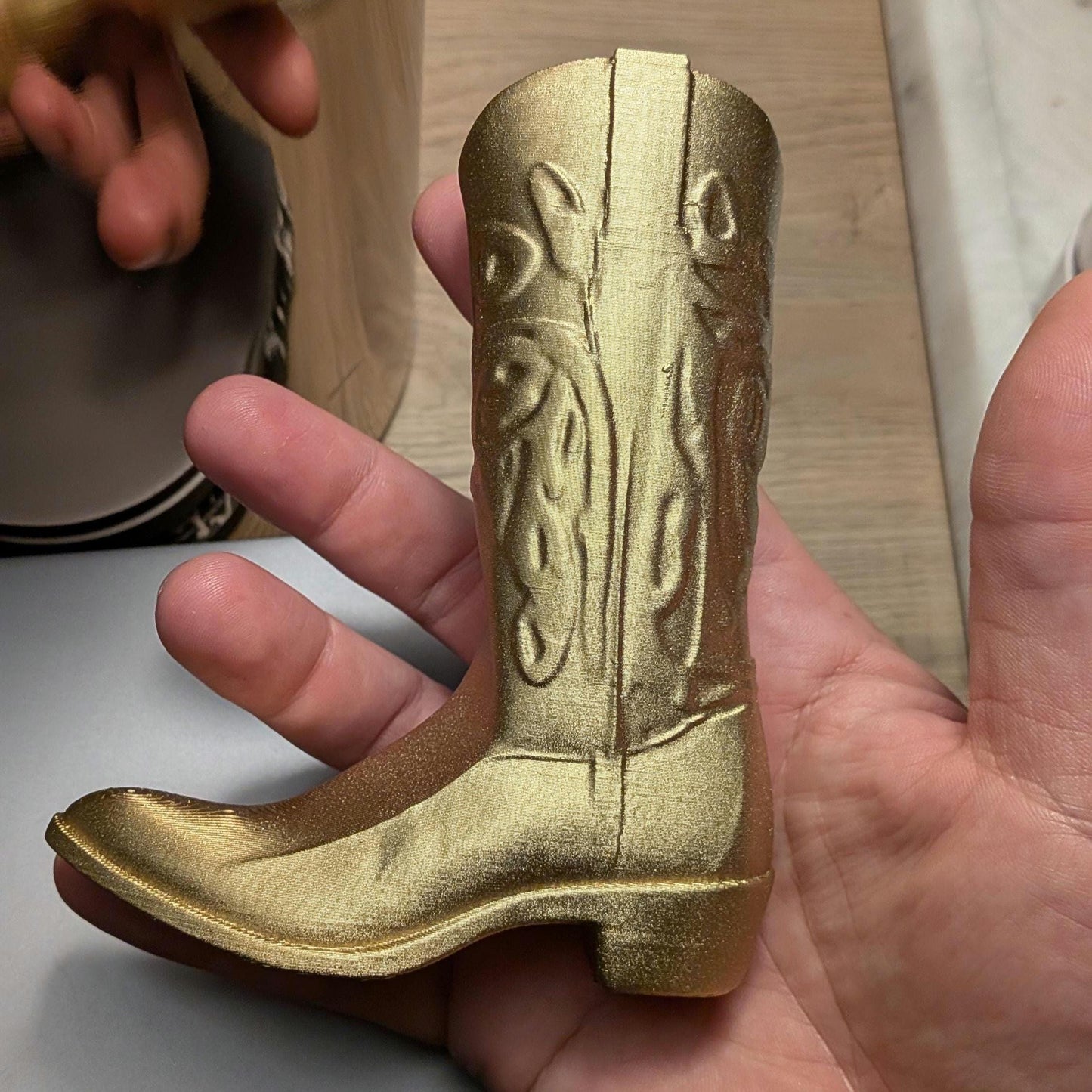 Cowboy Cowgirl Boot Cake Topper Decor Sculpture