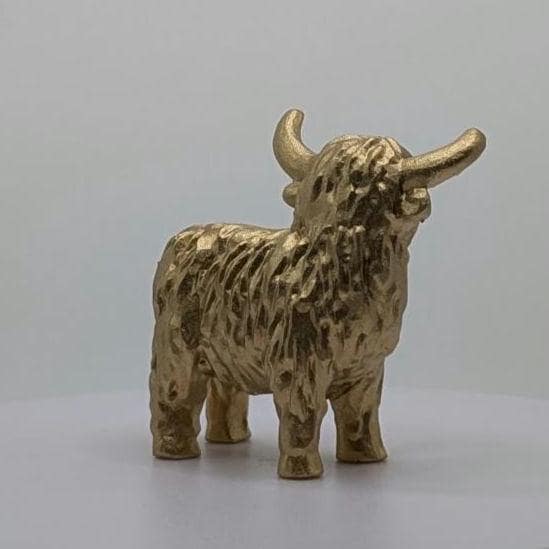 Highland Cow Miniature Figurine