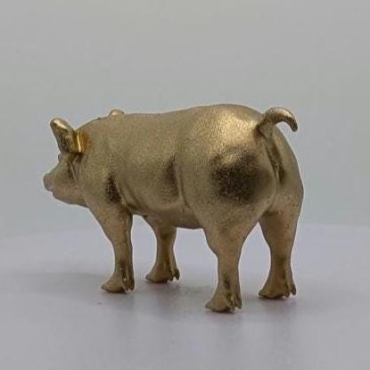 Pig Miniature Figurine