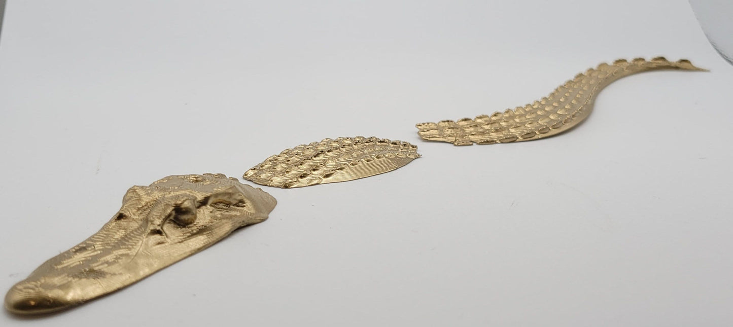 Alligator Swimming Figurine and Decor