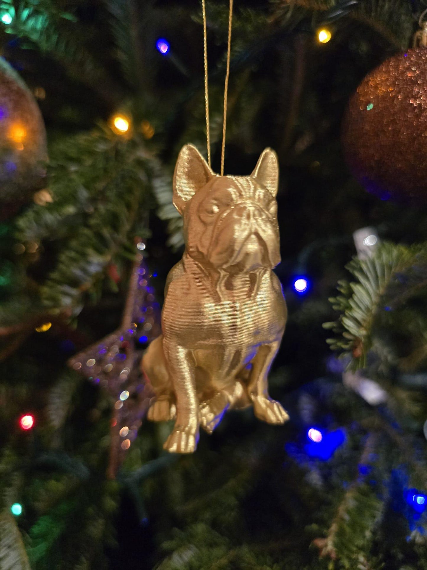 French Bulldog Ornament Frenchie Frenchy Bull Dog Christmas Ornament Gift Unique Decor Pet