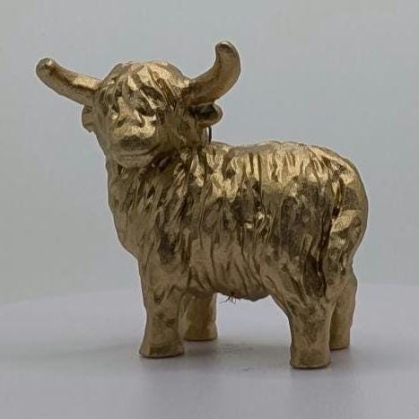 Highland Cow Miniature Figurine