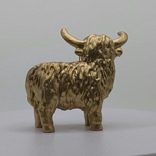 Highland Cow Miniature Figurine