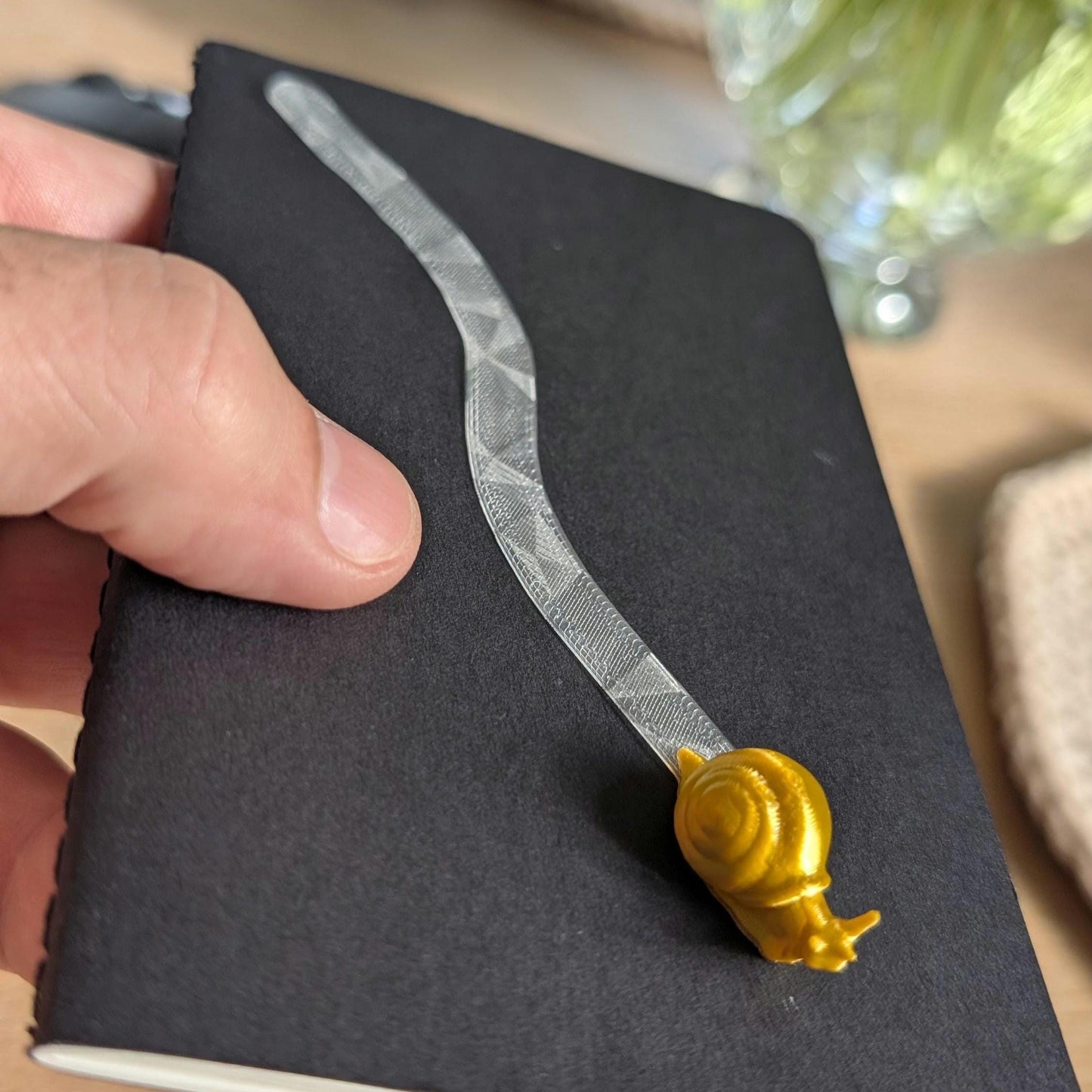 Snail and Slime Trail 3D Printed Bookmark Decor Gift