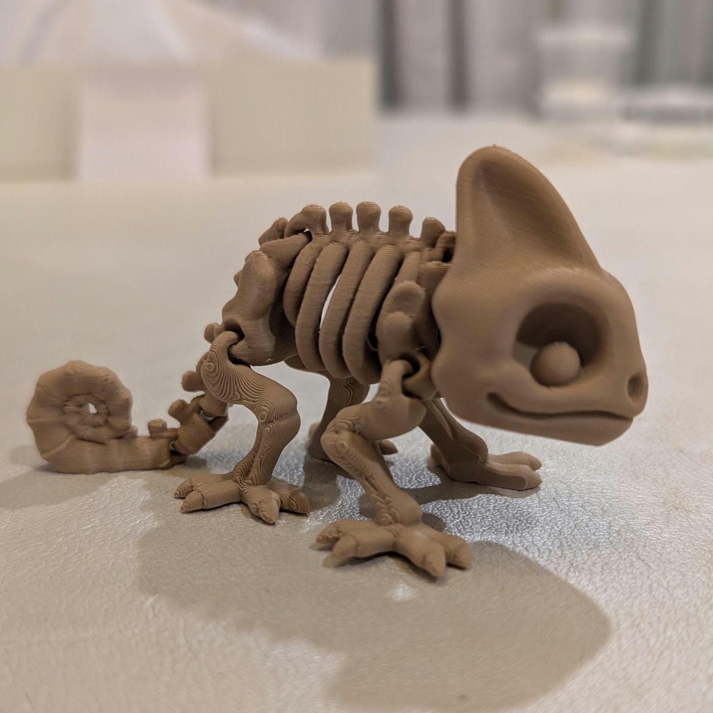 Chameleon Skeleton Fidget Toy Herping Reptile Articulated Gift Lizard Bones Decor Decoration Halloween