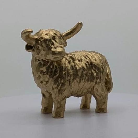 Highland Cow Miniature Figurine