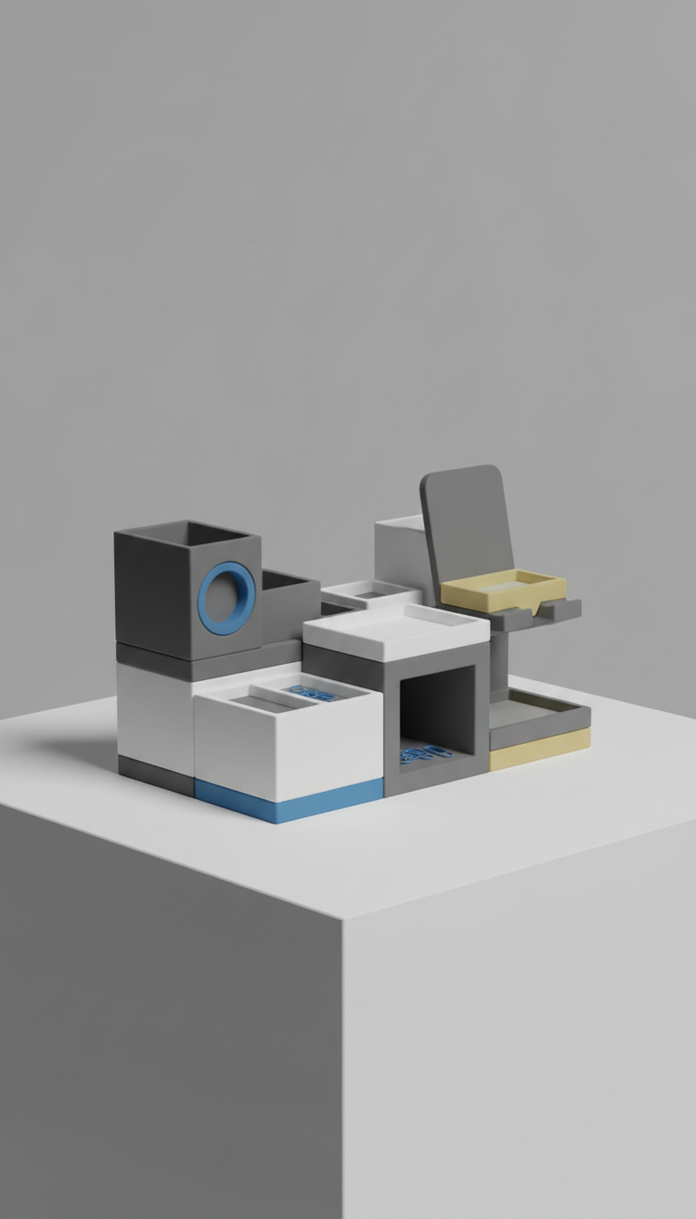 Modular desk organizer in PLA