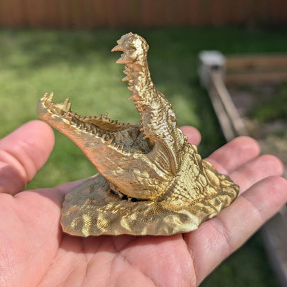Crocodile Attack Figurine