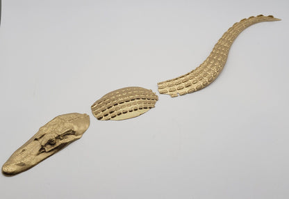 Alligator Swimming Figurine