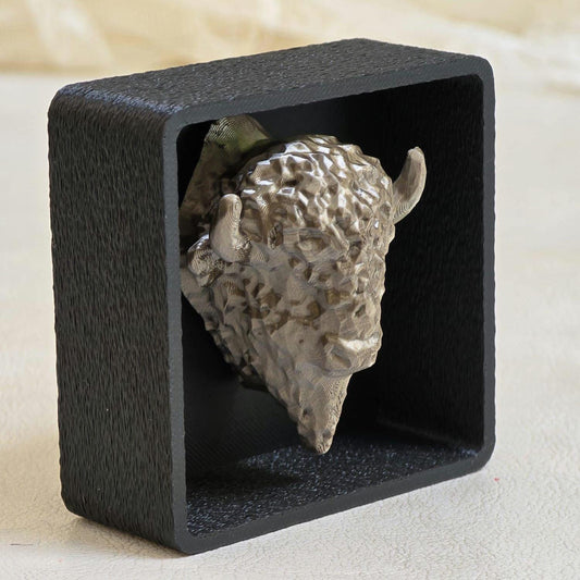 Bison with Shadow Box - Magnetic Display - Decor Decoration