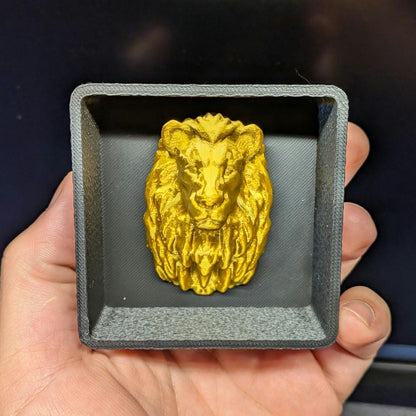 Lion with Shadow Box - Magnetic Display