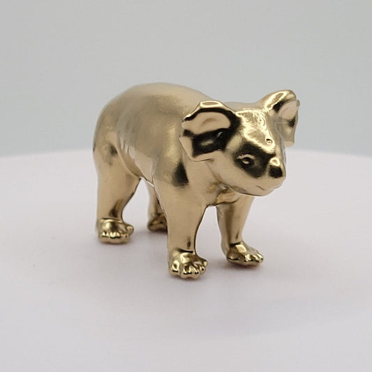 Koala Gold 3D Printed miniature figurine toy small mini trinket decoration totem gold good luck australia