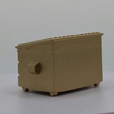Gold Dumpster Miniature Figurine Trash Bin Can Trophy Unique Gift Trophy Decor