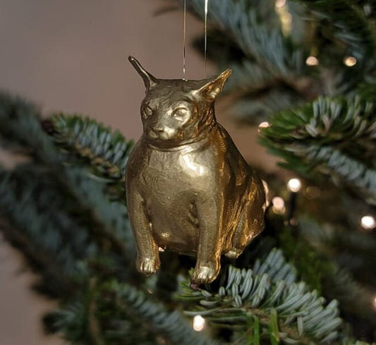 Sphynx Cat Christmas Ornament