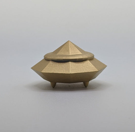 Alien UFO Flying Diamond Saucer Miniature Figurine