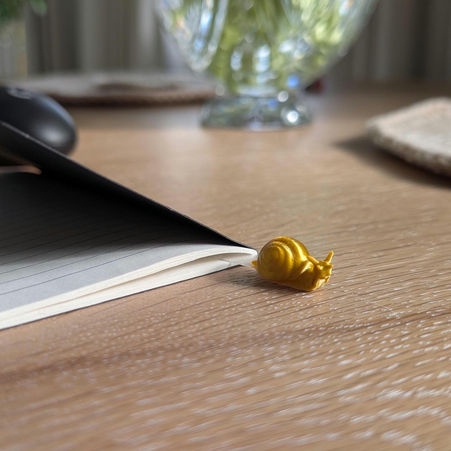 Snail and Slime Trail 3D Printed Bookmark Decor Gift