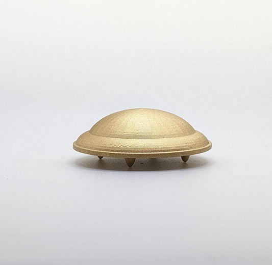 Gold UFO Miniature Figurine Alien UAP 3D Printed Decoration Unique Gift Decor Unidentified Flying Object Aerial Phenomenon