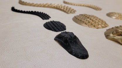 Alligator Swimming Figurine